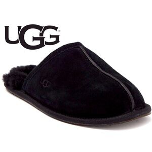 UGG Pearle UGGplush Scuff Slipper Slide Women’s Black 6M